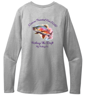 Nature Painted Her Wild™ | Women’s Premium Long Sleeve Fly Fishing Tee